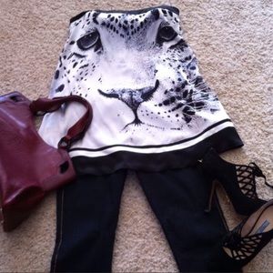 bebe Strapless  Dress. Size Small.